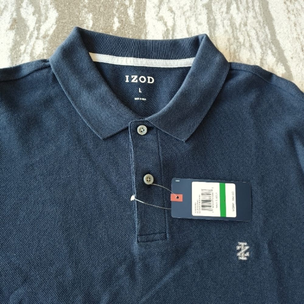 IZOD Men's Pique Polo Shirt New Size Large